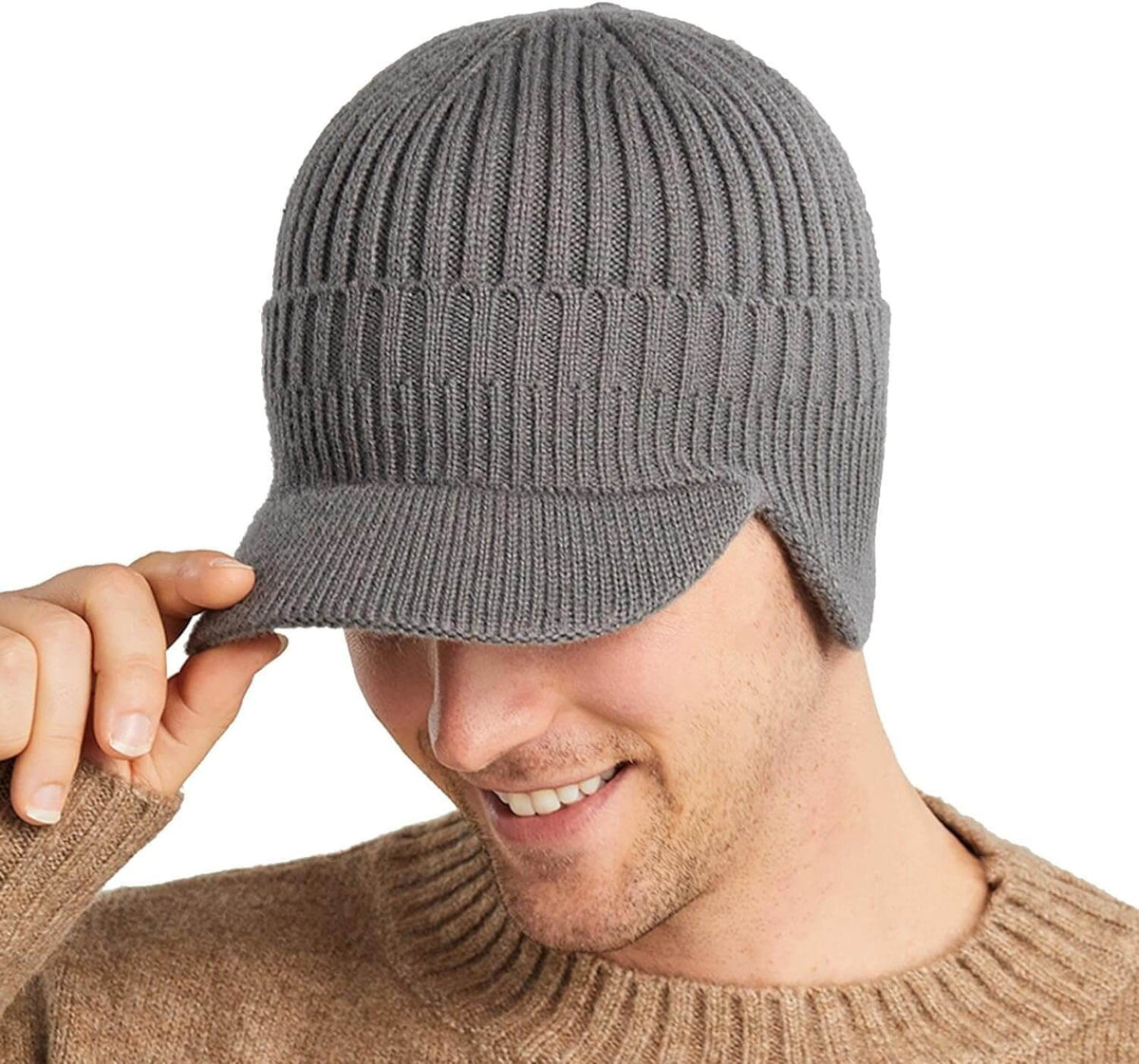 Men's Winter Beanie with Ear Flaps