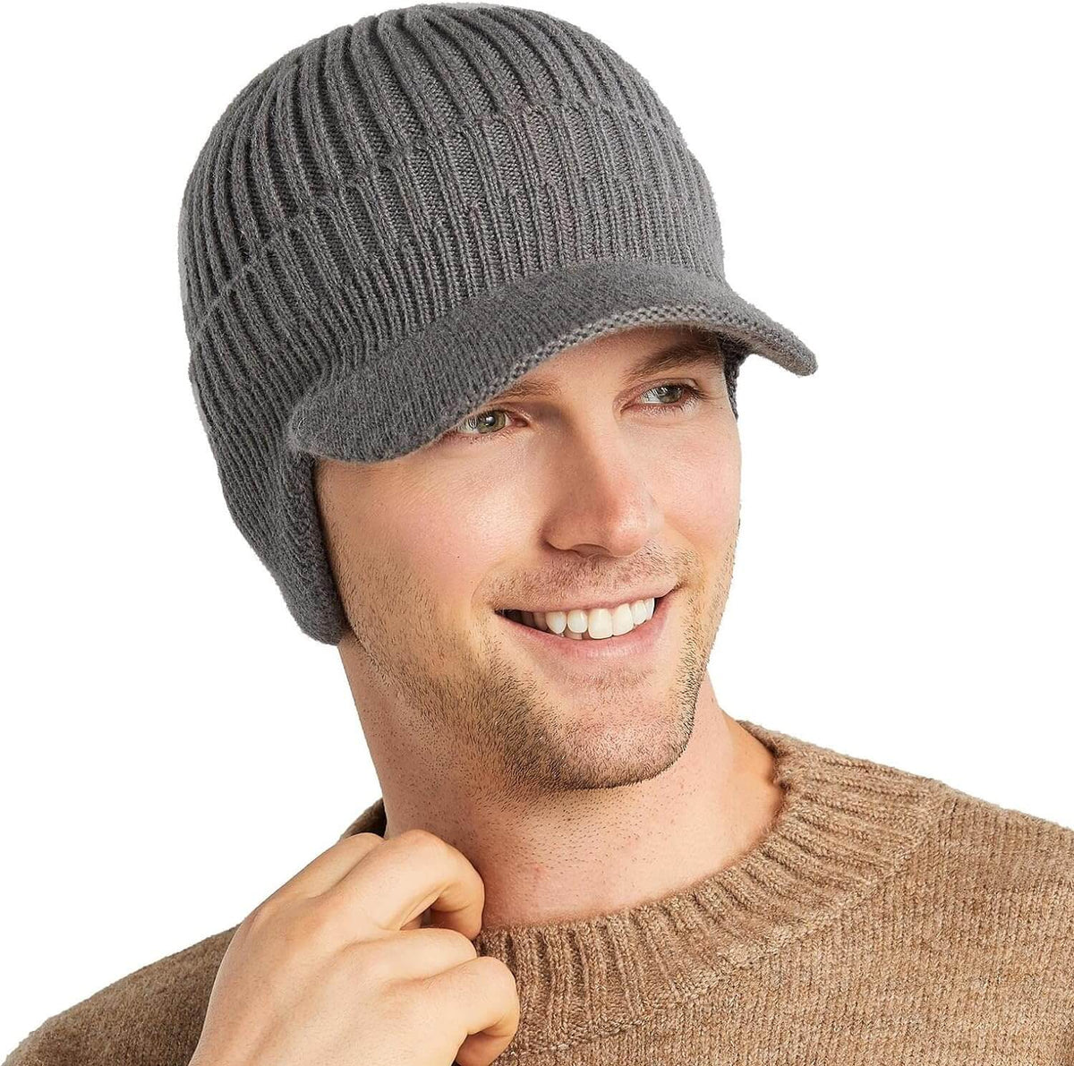 Men's Winter Beanie with Ear Flaps