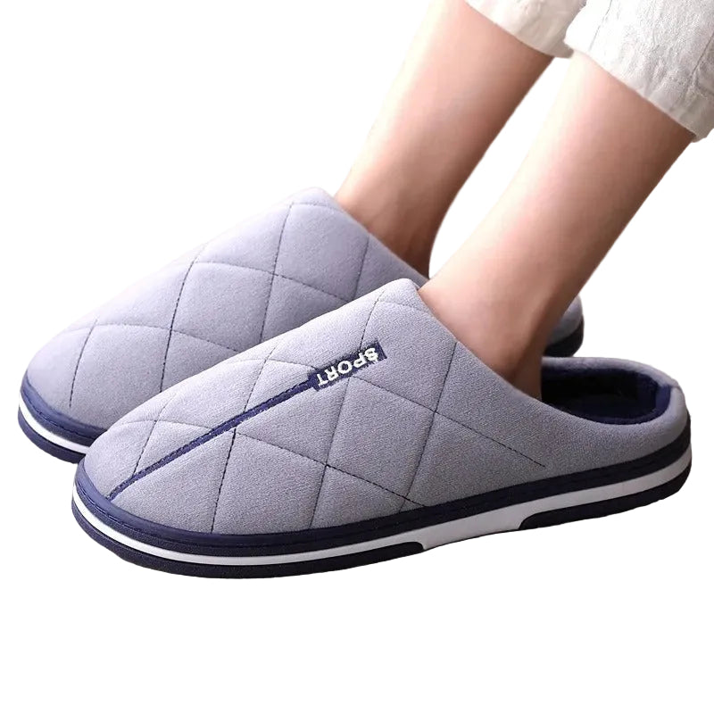 Men's Winter Comfort Slippers with Thick Sole