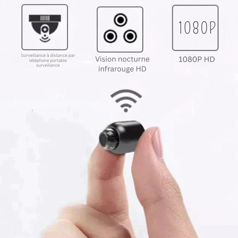 Mini Wi-Fi Security Camera with Real-Time Alerts and Night Vision