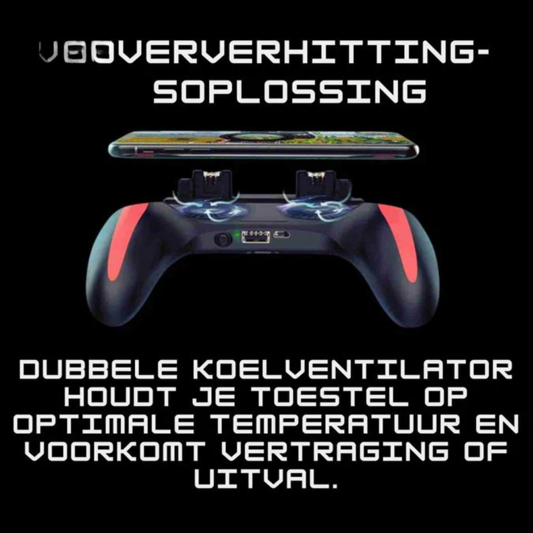 Mobile Gaming Controller - FPS Grip with Cooling and Charging Function