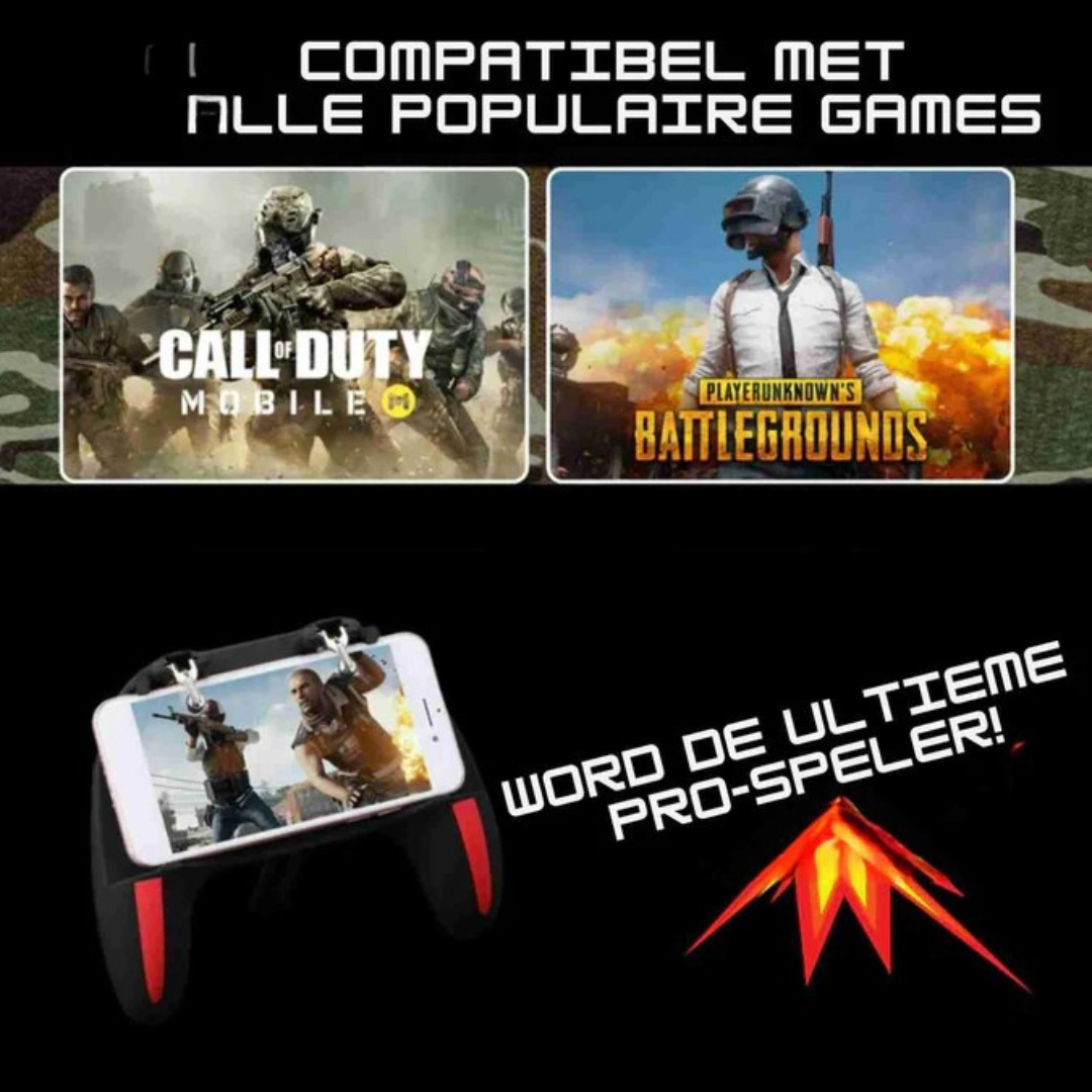 Mobile Gaming Controller - FPS Grip with Cooling and Charging Function