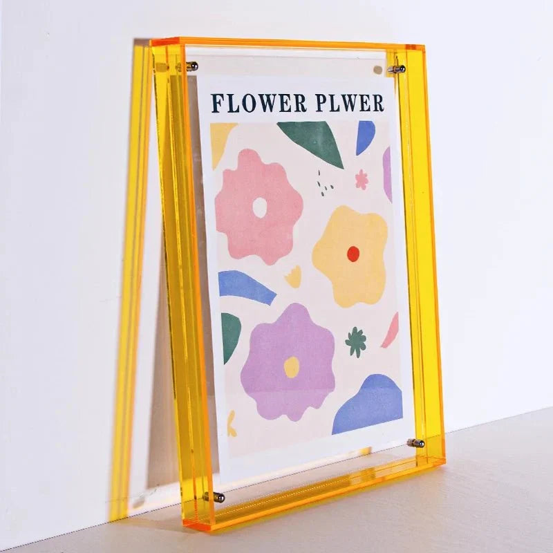 Modern Colorful Transparent Acrylic Photo Frame