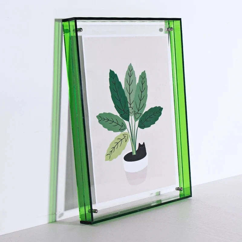 Modern Colorful Transparent Acrylic Photo Frame