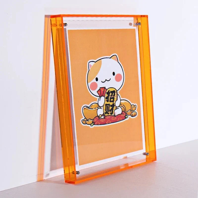 Modern Colorful Transparent Acrylic Photo Frame