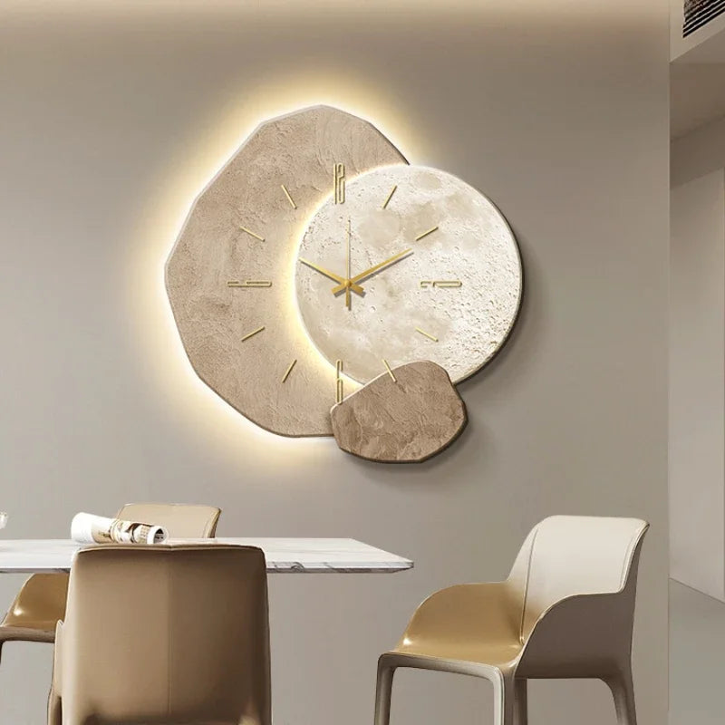 Modern Silent Quartz Wall Clock with Backlight