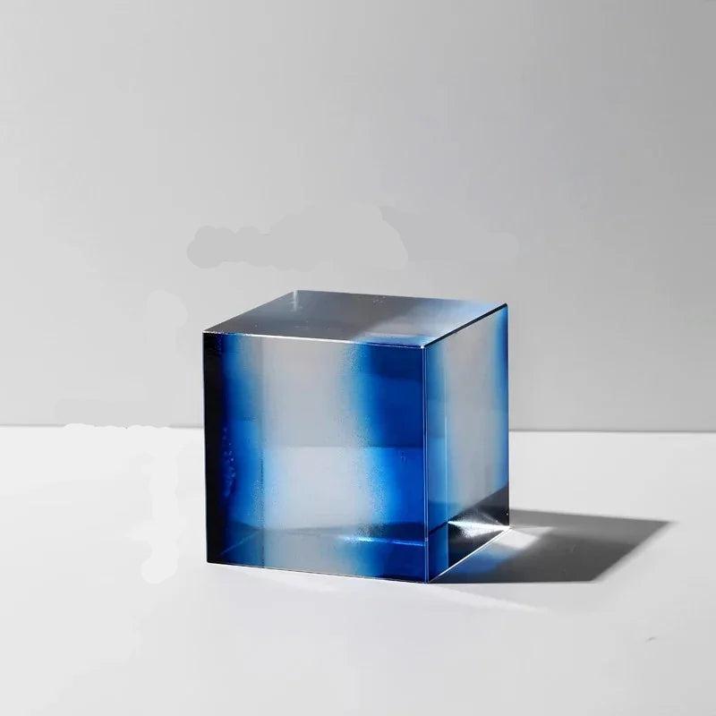 Modern Vivid Crystal Bookends for Shelf Decor