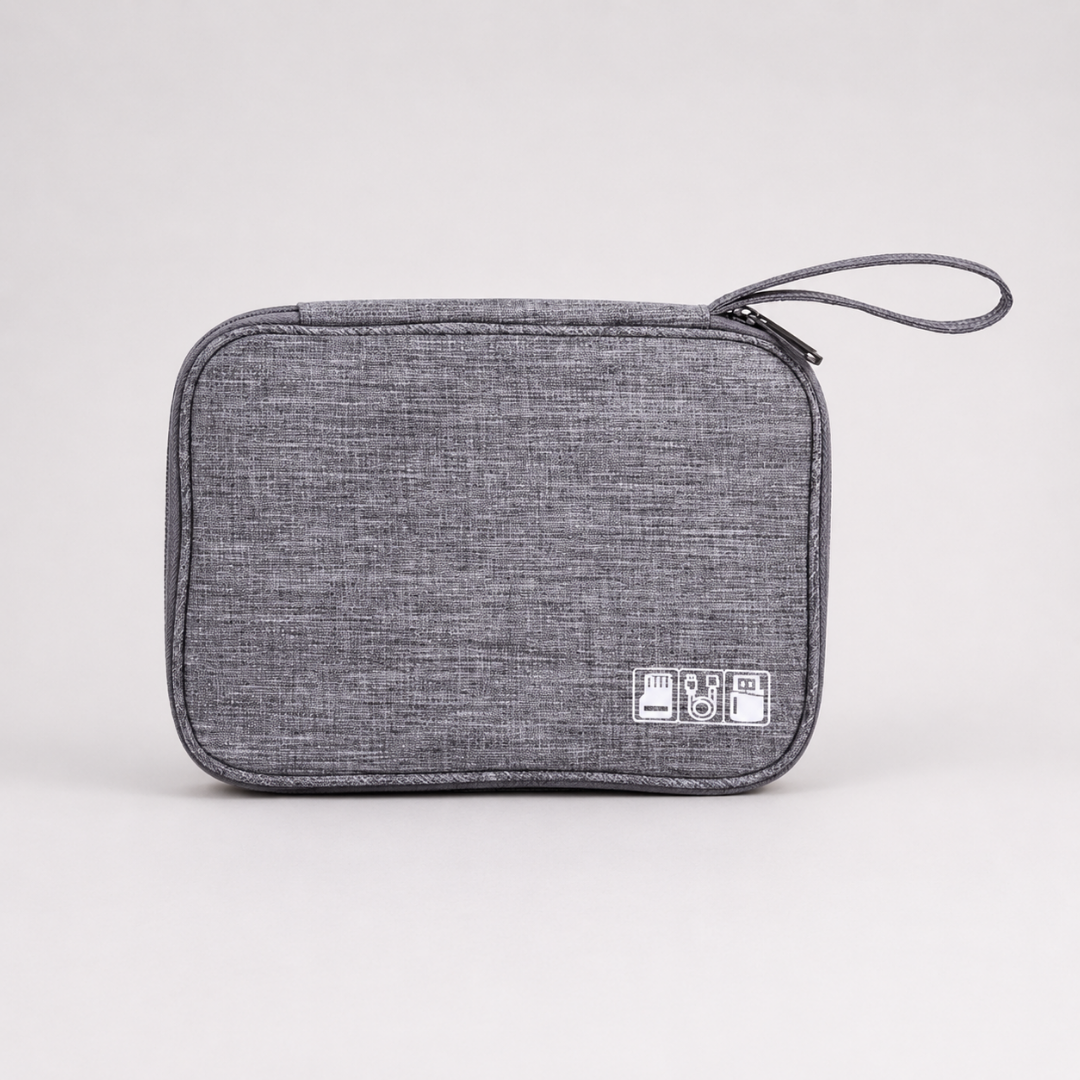 Multi-Compartment Travel Cable Organiser Bag