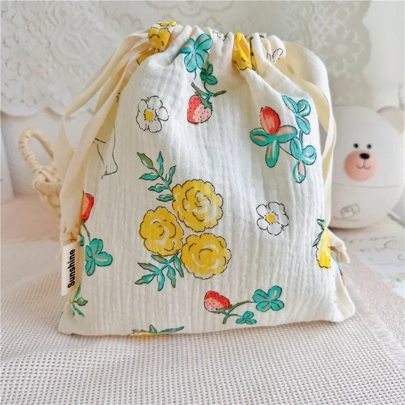Natural Cotton Storage Bags for Moms