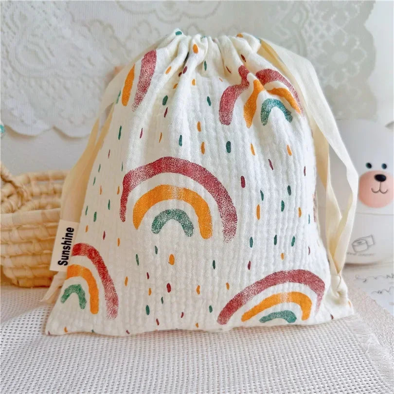 Natural Cotton Storage Bags for Moms