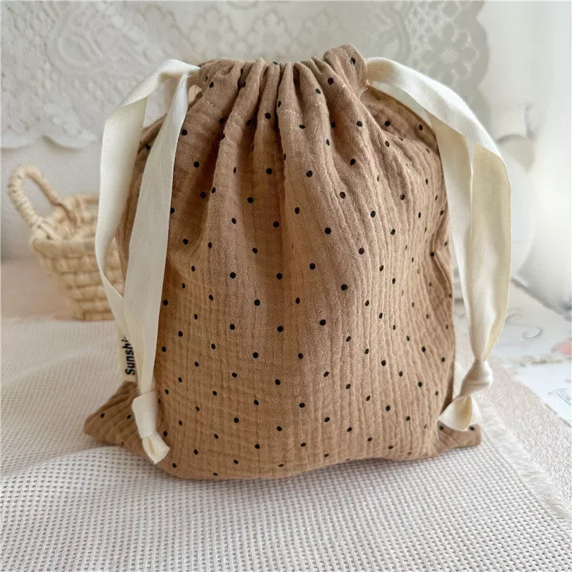 Natural Cotton Storage Bags for Moms