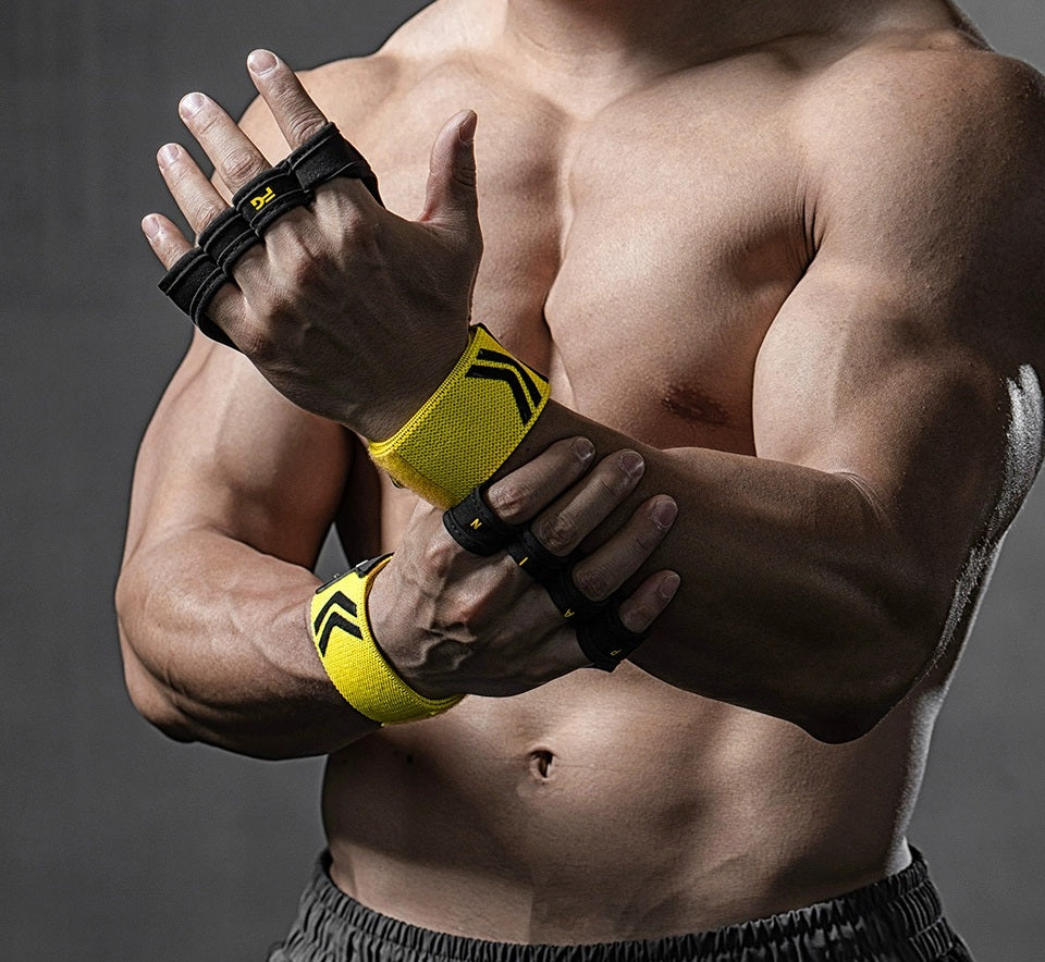 Non-Slip, Anti-Callus Pull-Up Grips and Wrist Gloves