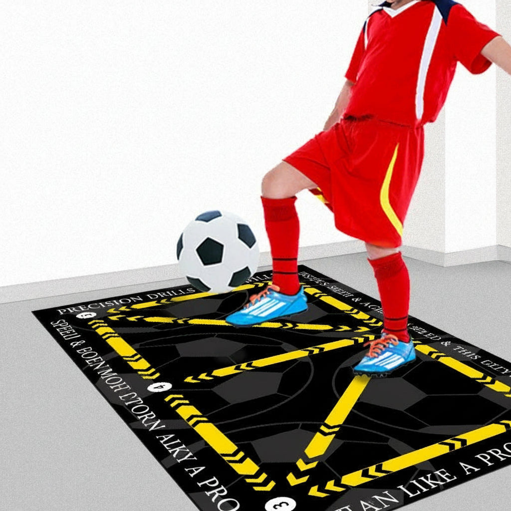 Non-Slip Football Training Mat for Home Ball Control