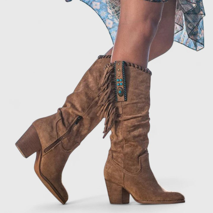 Orthopedic Fringe Boots