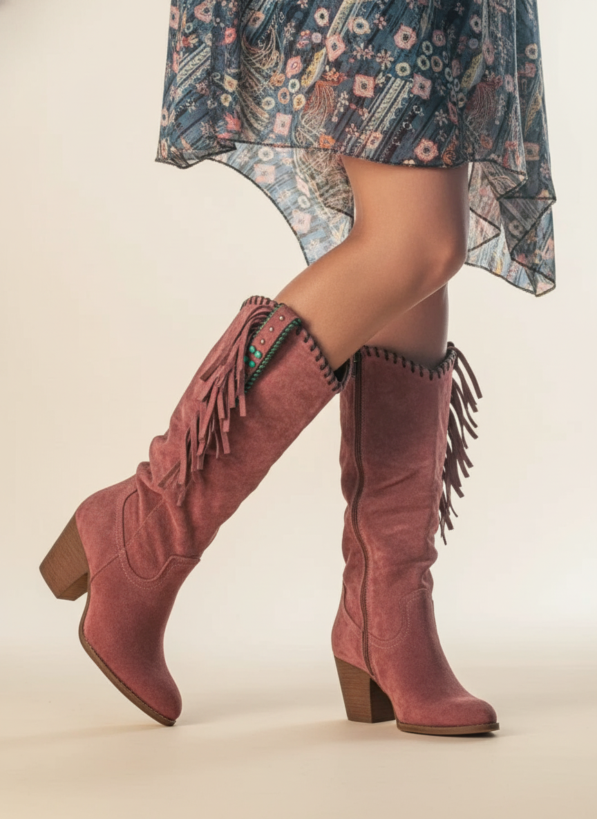 Orthopedic Fringe Boots