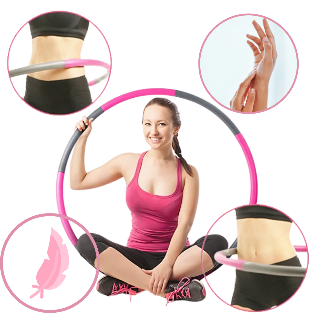 Padded Adjustable Foam Fitness Hula Hoop