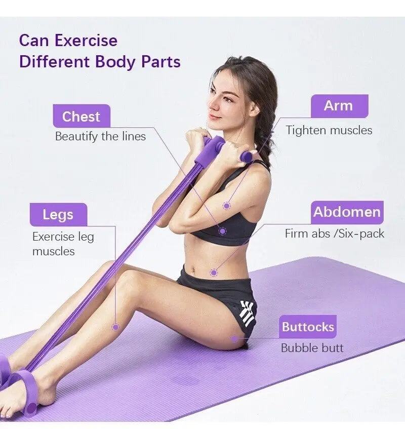 Pedal Fitness Band with Ankle Pull – Full Body Training