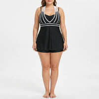 Plus Size Swimdress with Built-in Shorts