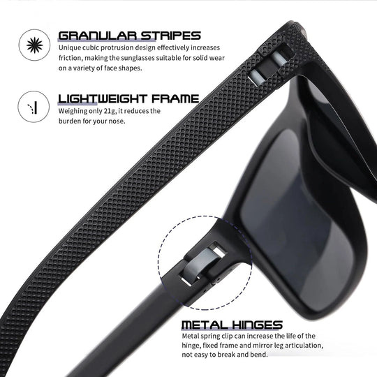 Polarized Sunglasses Set with UV Protection - 3-Pack