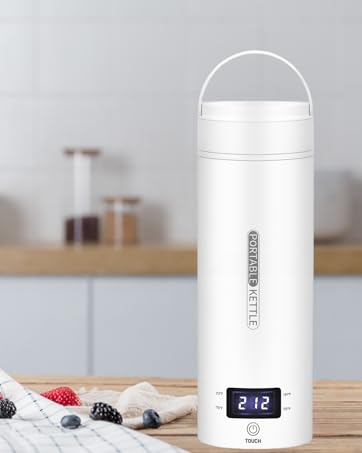 Portable Electric Travel Kettle with LCD Display and Auto Shut-Off