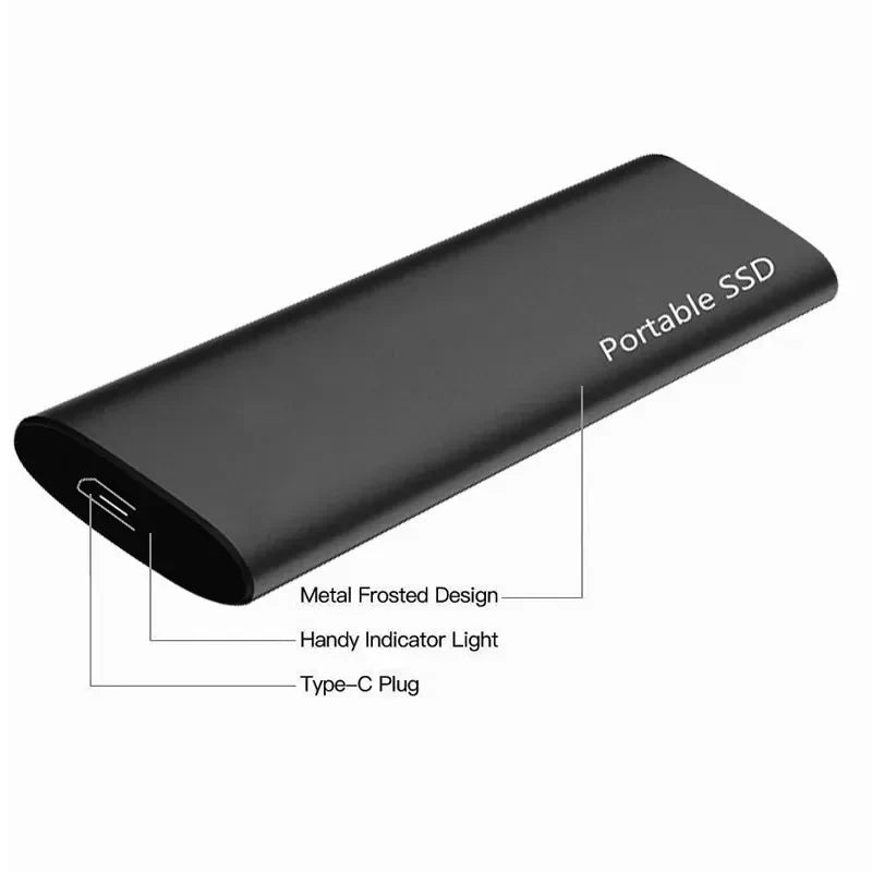 Portable External Hard Drive - Fast USB-C Storage