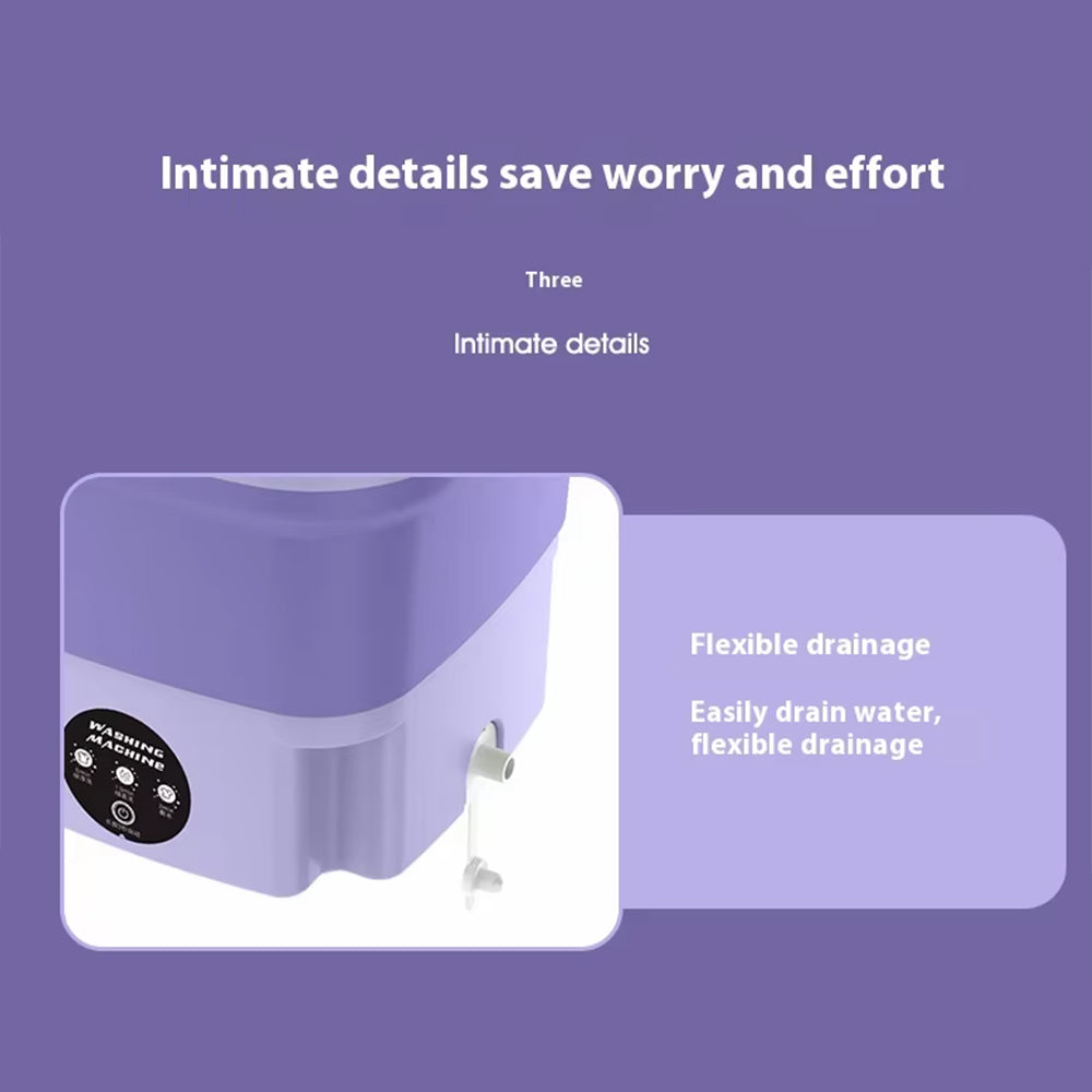 Portable & Foldable Washing Machine with Spin Dryer Function