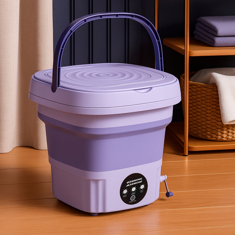 Portable & Foldable Washing Machine with Spin Dryer Function