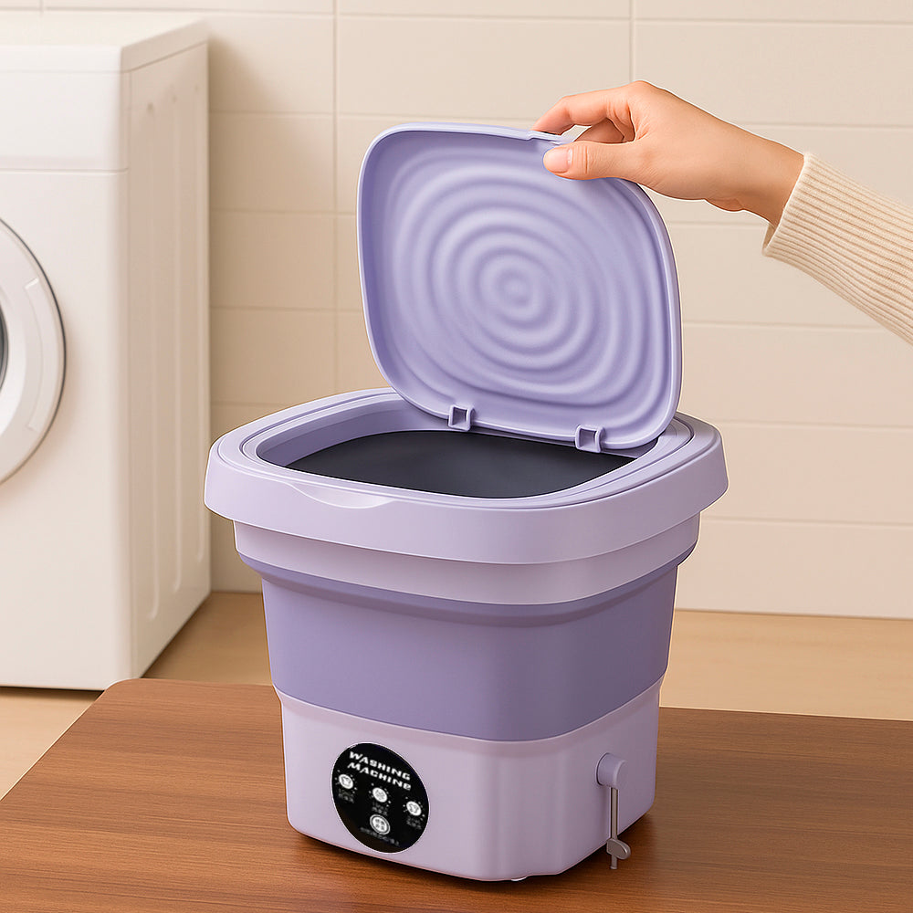 Portable & Foldable Washing Machine with Spin Dryer Function
