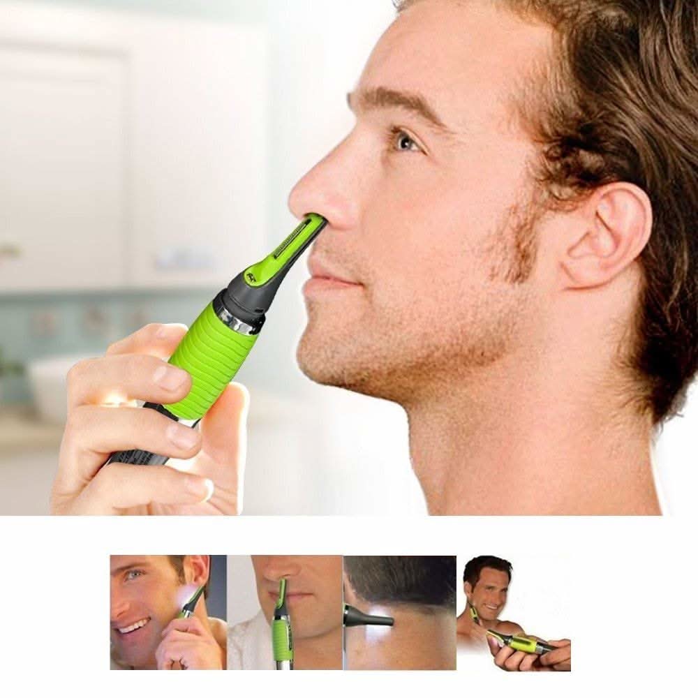 Precision Nose and Ear Hair Trimmer with LED Light