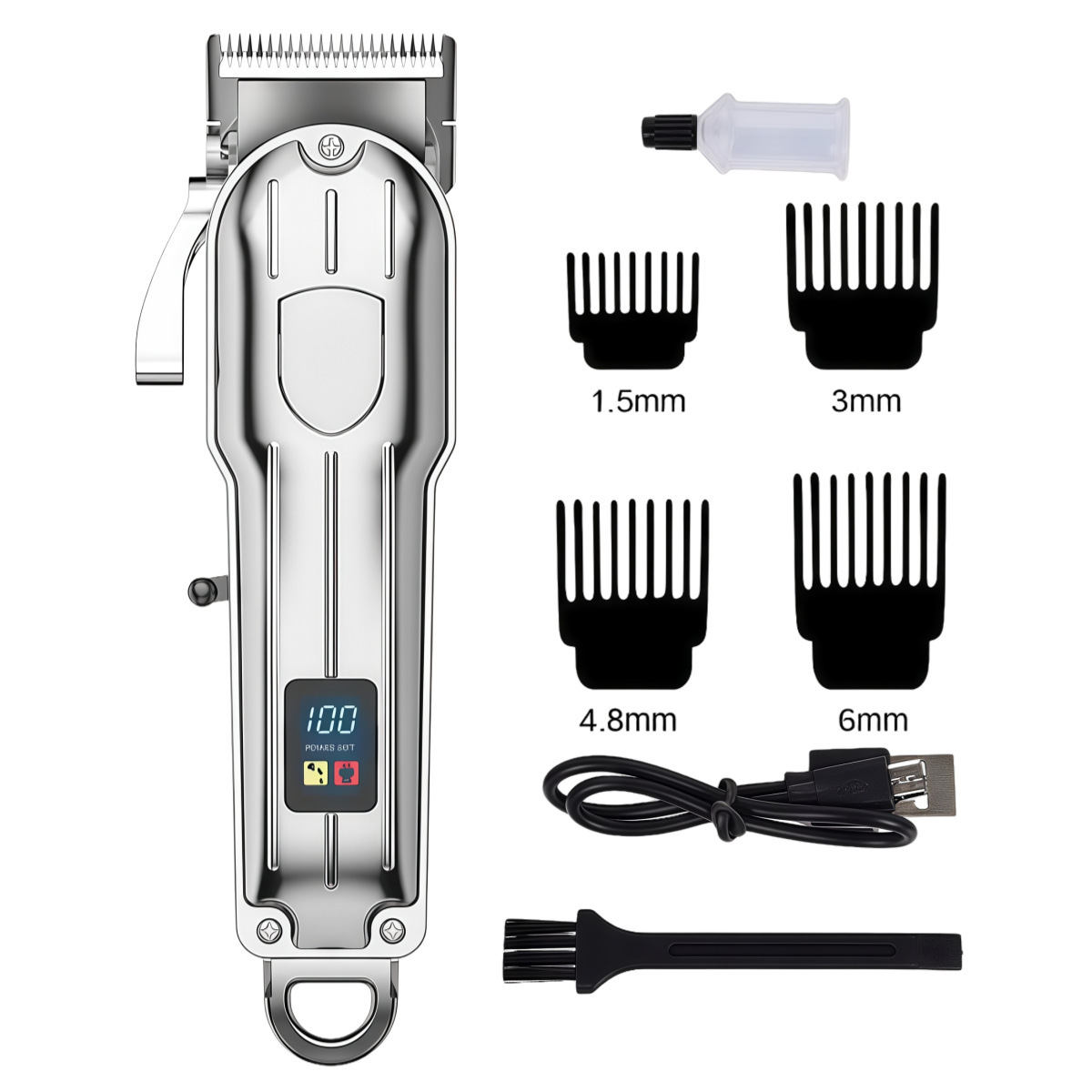Professional Digital LCD Hair Clipper and Shaver