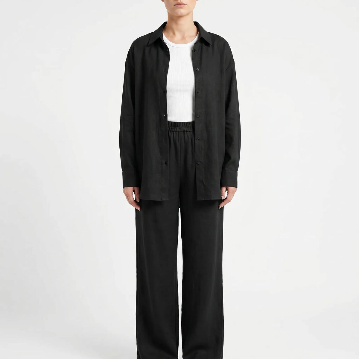 Relaxed Fit Two-Piece Pant Set