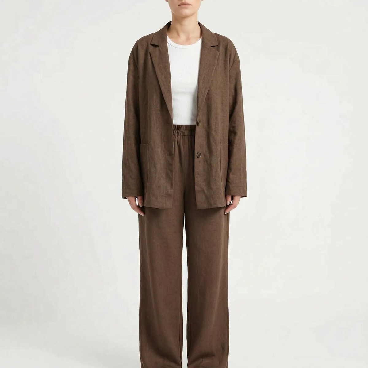 Relaxed Fit Two-Piece Pant Set