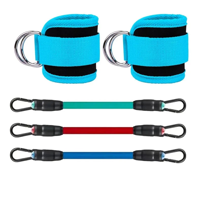 Resistance Bands for Legs and Hips with Adjustable Ankle Straps