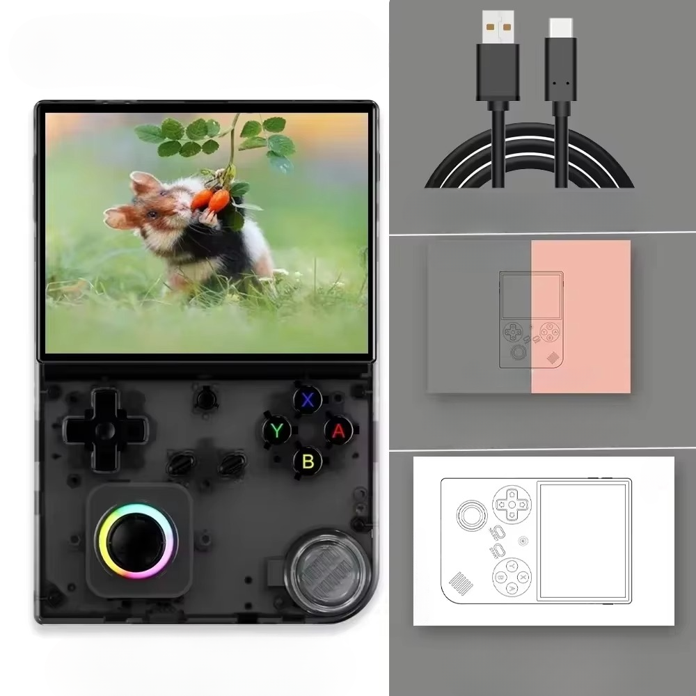 Retro Handheld Gaming Console with 4-Inch IPS Screen and Wi-Fi