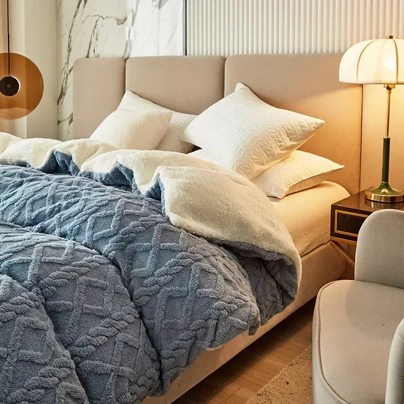 Reversible Cashmere-Look Duvet Cover
