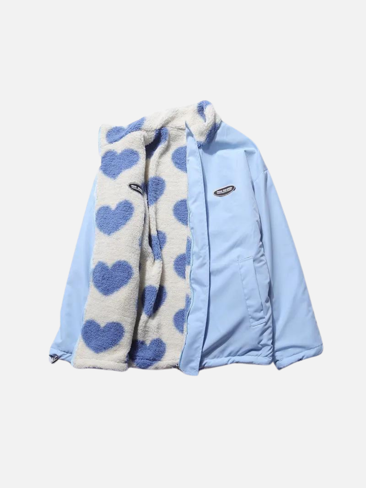 Reversible Heart-Print Jacket