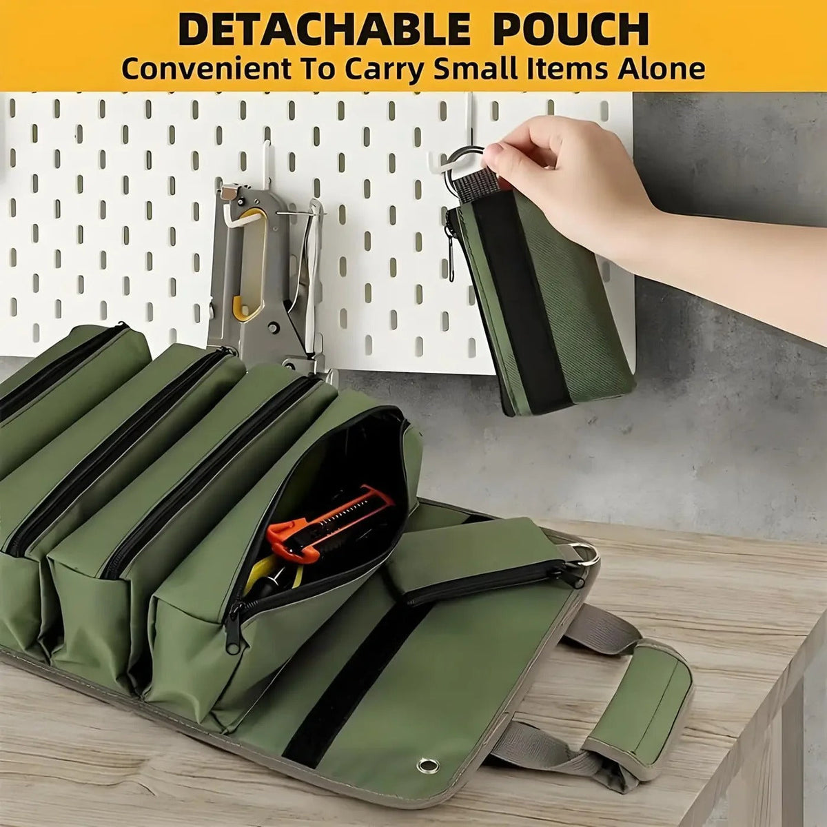 Roll-Up Tool Organizer – Quick Access and Organized Storage