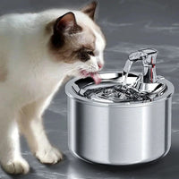 Smart Stainless Steel Pet Water Fountain with Filter & Motion Sensor