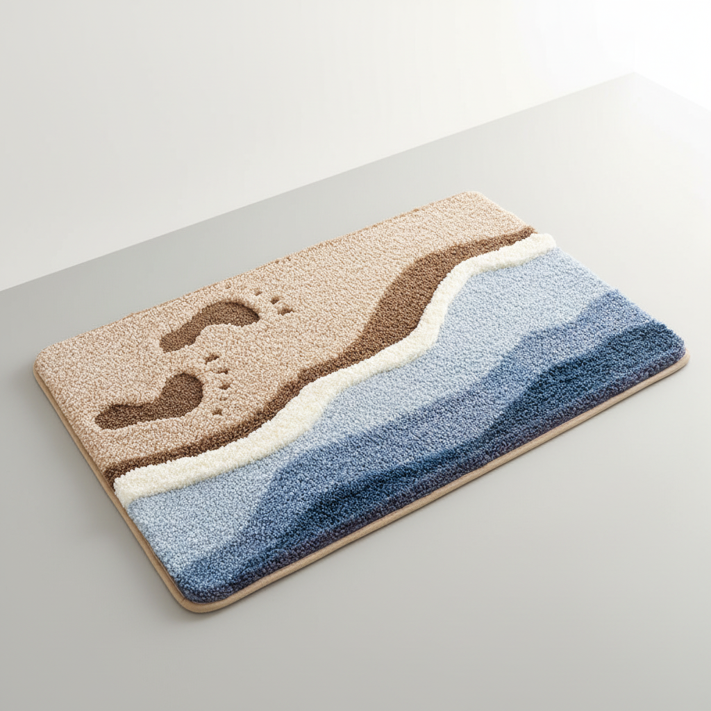 Soft Plush Bathroom Floor Mat for Cozy Comfort