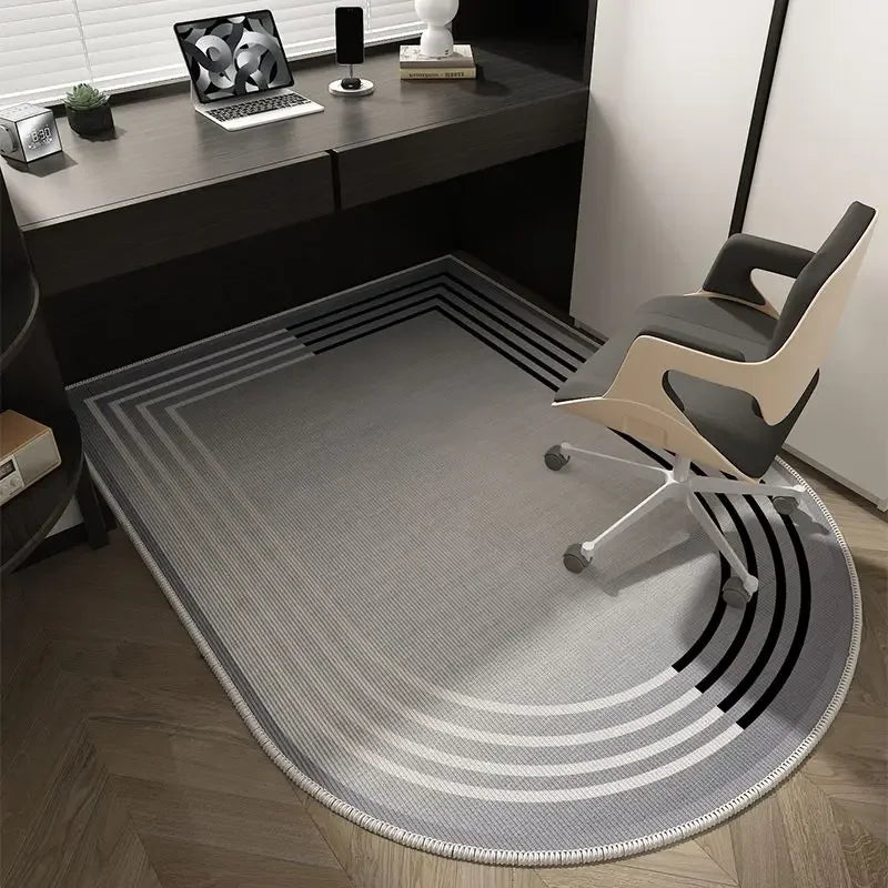 Soft Washable Non-Slip Geometric Office Chair Mat