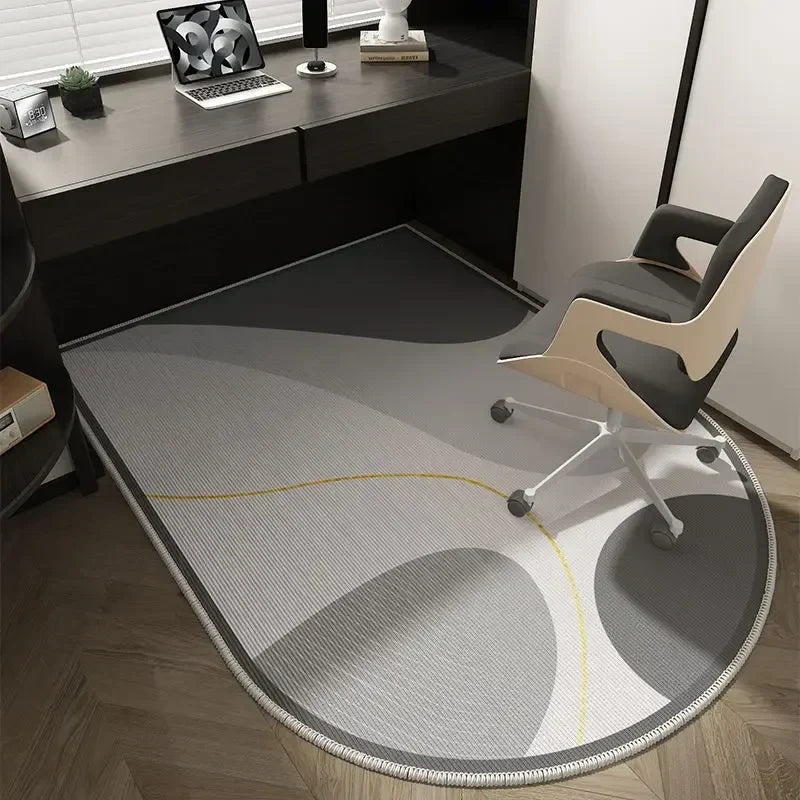 Soft Washable Non-Slip Geometric Office Chair Mat