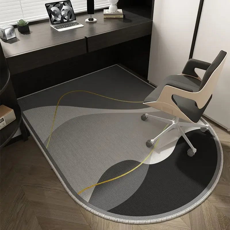 Soft Washable Non-Slip Geometric Office Chair Mat