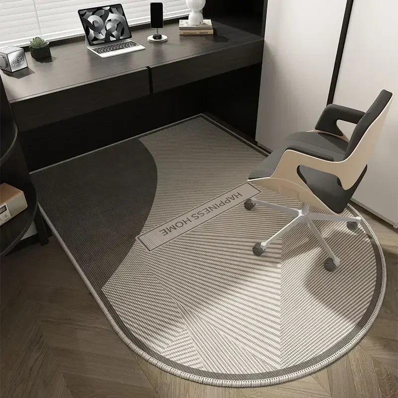 Soft Washable Non-Slip Geometric Office Chair Mat