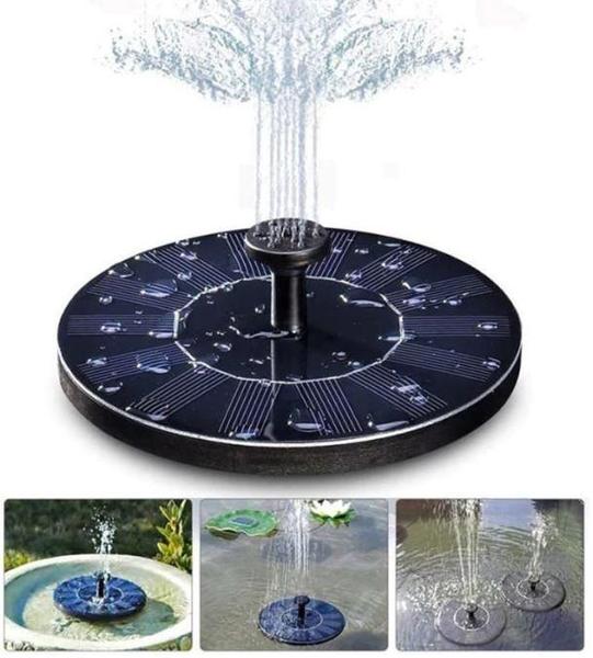 Solar Bionic Garden Fountain and Bird Bath for Ground