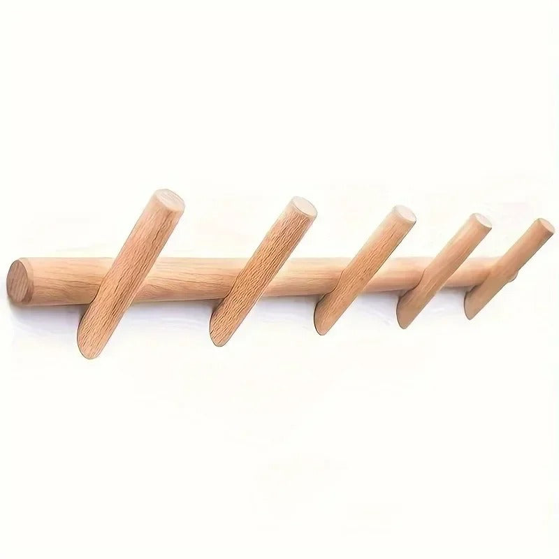 Solid Oak Wall Rack Organizer
