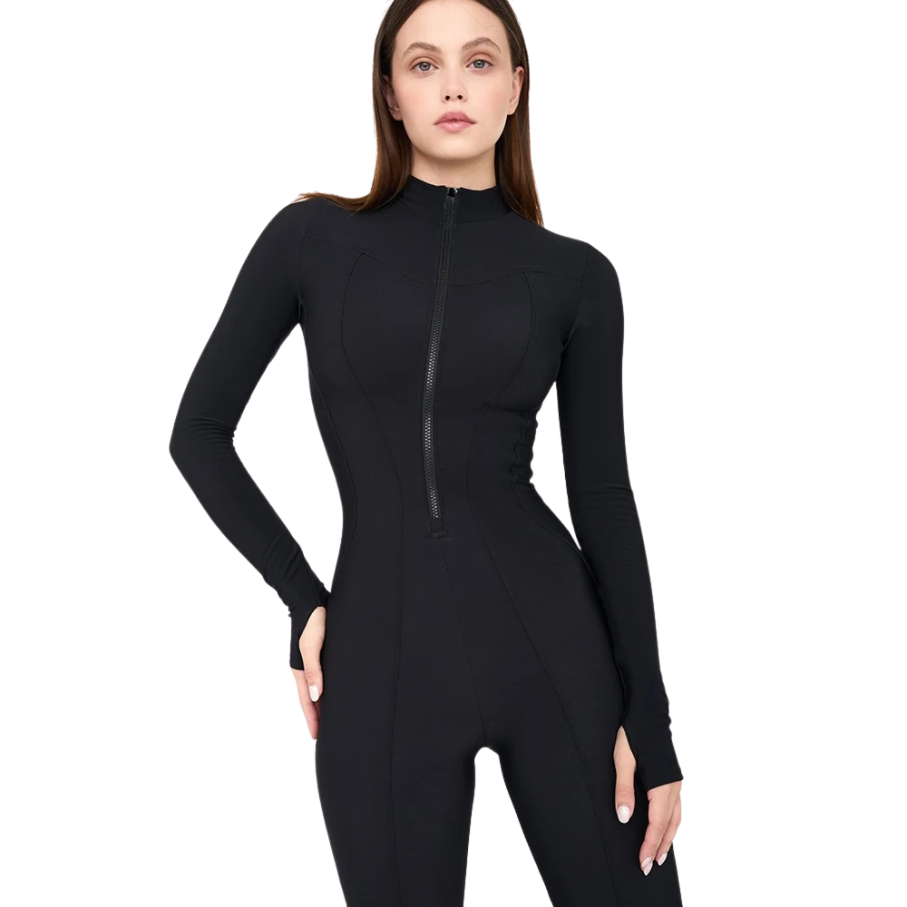Sporty Zip-Up Romper