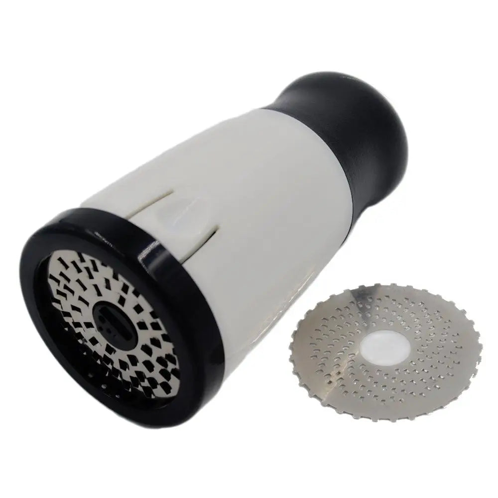 Stainless Steel Cheese and Vegetable Grater with 2 Cutting Inserts