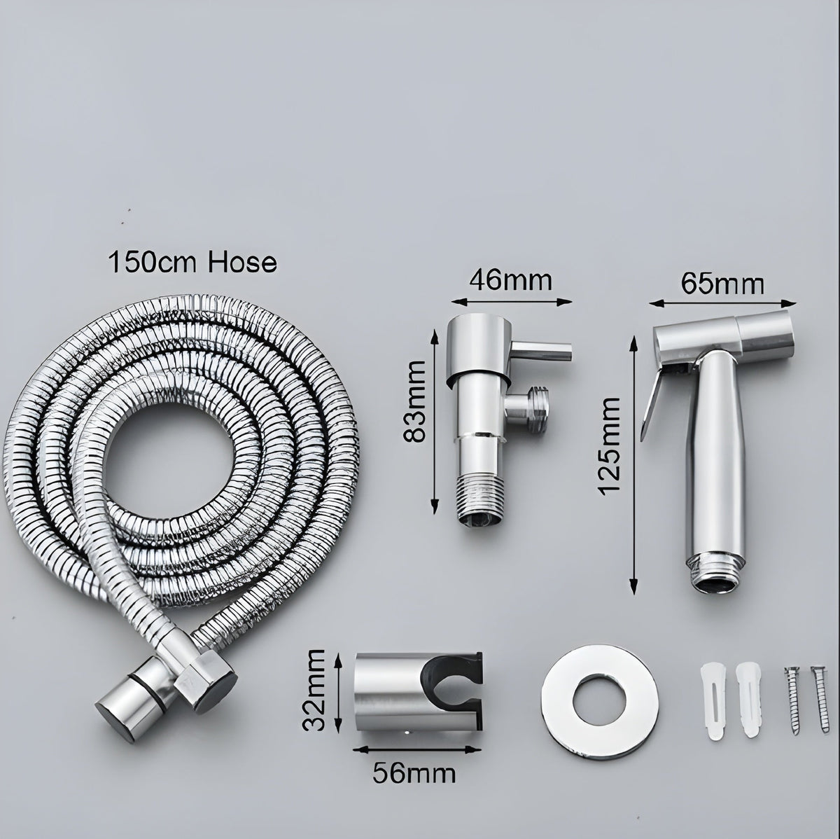 Stainless Steel Handheld Bidet Sprayer Toilet Shower