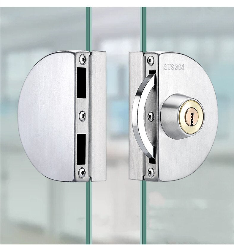 Stainless Steel Sliding Door Lock for Safety Glass
