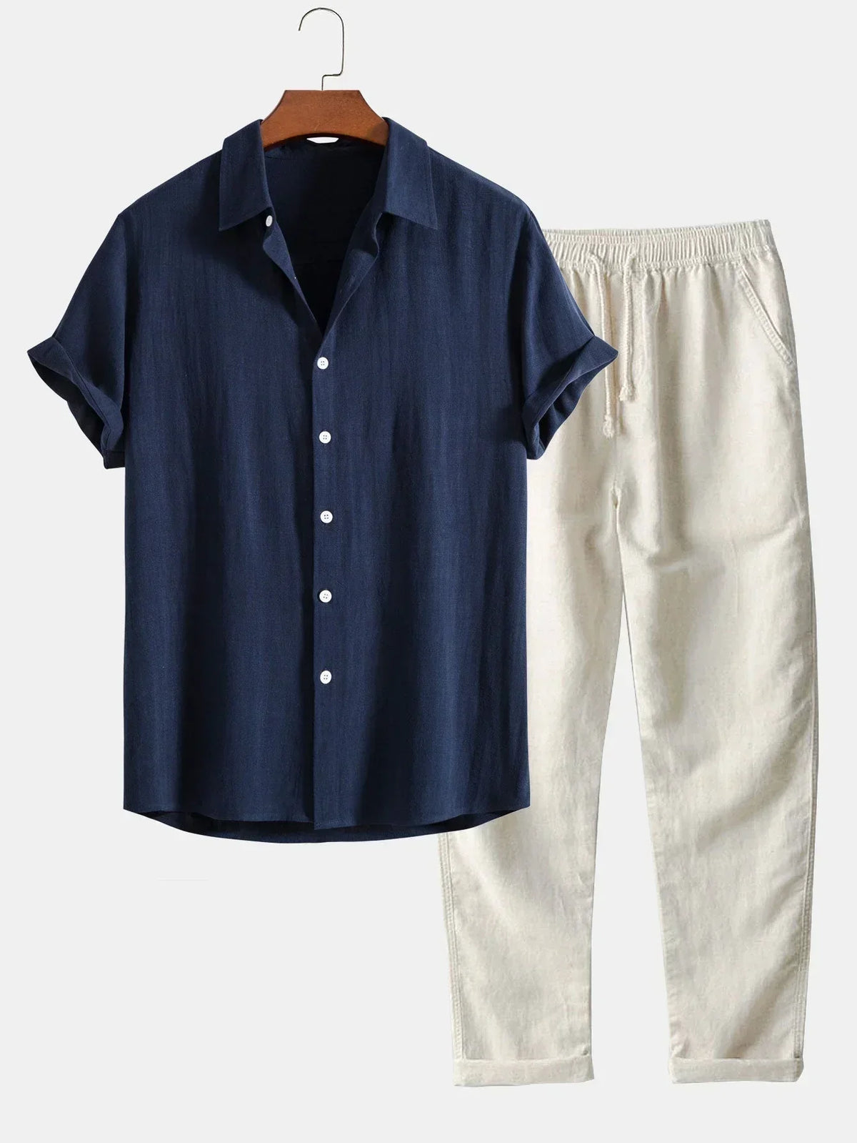 Summer Loose Shirt and Pants Set